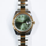 2026 Rolex Datejust 41 Two Tone Green Roman Dial Ref. 126333 A001757
