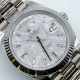 2021 Rolex Day-Date 40 Meteorite Dial White Gold Ref. 228239 B00339