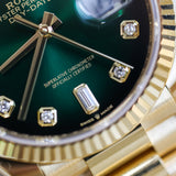 2024 Rolex Daydate 36 Green Ombré Dial 128238