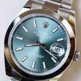 2026 Rolex Datejust 41 Mint Green Dial Smooth Oyster Ref. 126300 A001827