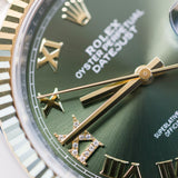 2026 Rolex Datejust 36mm 2T Olive Roman Dial Ref. 126233 B00033