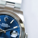 2023 Rolex Datejust 41 Blue Dial Ref. 126300 A000944