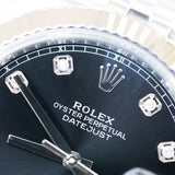 2017 Rolex Datejust 41 Black Diamonds Dial Fluted Jubilee Ref. 126334 A000937