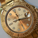 1996 Rolex Yacht Master 35 Champagne Dial Yellow Gold Ref. 68628 B00305