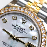 2025 Rolex Datejust 31 MOP RBR 2T YG Fluted Jubilee Ref.278383RBR A001461