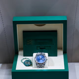 2021 Rolex Datejust 41 Azzuro Blue Fluted Jubilee Ref. 126334 A001776