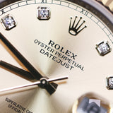 2025 Rolex Datejust 41 Champagne Diamonds Dial Fluted Jubilee Ref. 126333 A000797