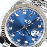 2026 Rolex Datejust 41mm Blue Diamond Fluted Jubilee 126334 A001286