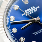 2023 Rolex Datejust 41 Blue Diamonds Dial Fluted Jubilee