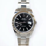 2025 Rolex Datejust 41 Black Index Dial Fluted Oyster Ref.126334 A001276