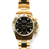 2021 Rolex Daytona Black Diamonds Dial Full YG Ref. 116508 A001479