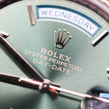 2021 Rolex Daydate 40 Olive Dial Rose Gold Ref. 228235