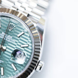 2022 Rolex Datejust 41 Mint  Green Motif Dial Ref. 126334 A000959