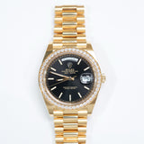 2025 Rolex Day-Date 40 YG Black Index RBR Ref. 228348RBR A001203