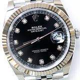 2026 Rolex Datejust 41 Black Diamonds Dial Fluted Jubilee Ref. 126334 A001823