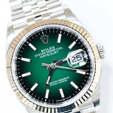 2026 Rolex Datejust 36 Ombre Green Dial Fluted Jubilee  Ref. 126234 A001860
