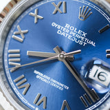 2026 Rolex Datejust 36 Blue Roman Fluted Oyster Ref. 126234 A001612