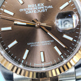 2025 Rolex Datejust 36 Chocolate Fluted Jubilee Ref. 126231 A001418