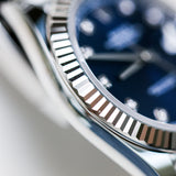 2023 Rolex Datejust 41 Blue Diamonds Dial Fluted Jubilee