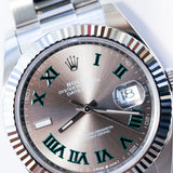 2022 Rolex Datejust 41 Wimbledon Dial Fluted Oyster Ref. 126334 B00239