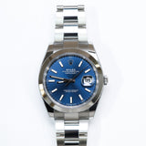 2025 Rolex Datejust 41 Blue Dial Ref. 126300
