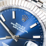 2025 Rolex Datejust 41 Blue Index Dial Fluted Jubilee Ref. 126334 A001601