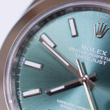 2026 Rolex Datejust 41 Mint Green  Dial Smooth Oyster Ref. 126300 A001759