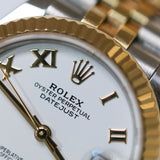 2025 Rolex Datejust 31 White Roman Numeral Dial Two Tone YG Ref. 278273 A001738