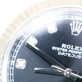 2017 Rolex Datejust 41 Black Diamonds Dial Fluted Jubilee Ref. 126334 A000937