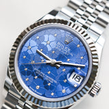 2023 Rolex Datejust 31 Floral Motif Dial Fluted Jubilee