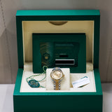 2021 Rolex Datejust 28 Champagne Roman Numerals Dial Two Tone Fluted Jubilee Ref. 279173 A001737