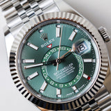 2025 Rolex Sky- Dweller Mint Green Dial Fluted Jubilee Ref. 336934 A1001064