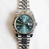 2022 Rolex Datejust 41 Mint Green Fluted Jubilee Ref. 126334 B00151