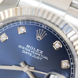 2022 Rolex Datejust 41 Blue Diamonds 126334