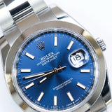 2025 Rolex Datejust 41 Blue Dial Ref. 126300