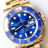 2014 Rolex Submariner Date ‘Bluesy’ Full Gold Ref. 116618LB B00136