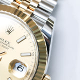 2025 Rolex Datejust 41 Champagne Index Dial  Ref. 126333 A001065