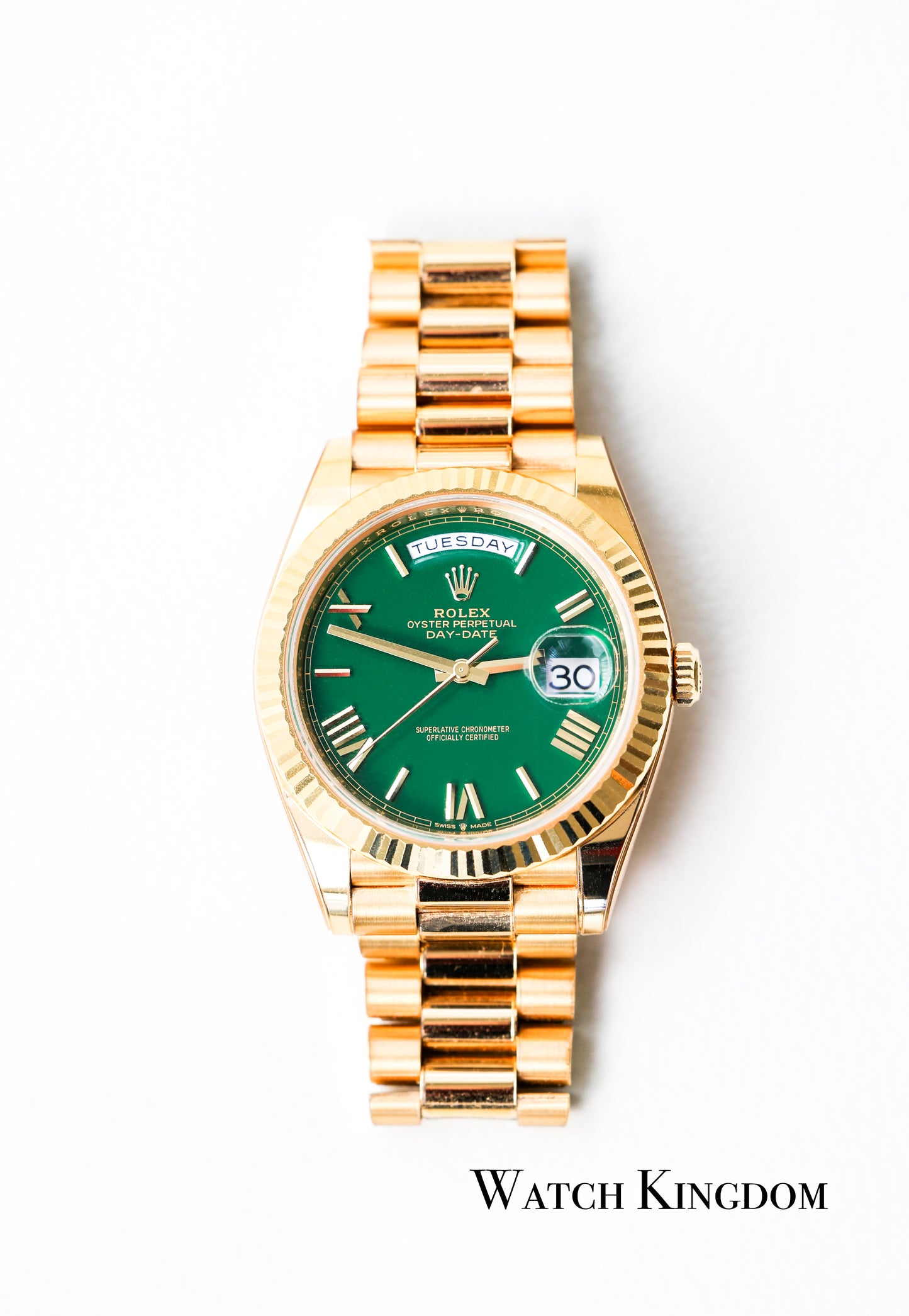 2023 Rolex Day-Date 40 Green Dial YG