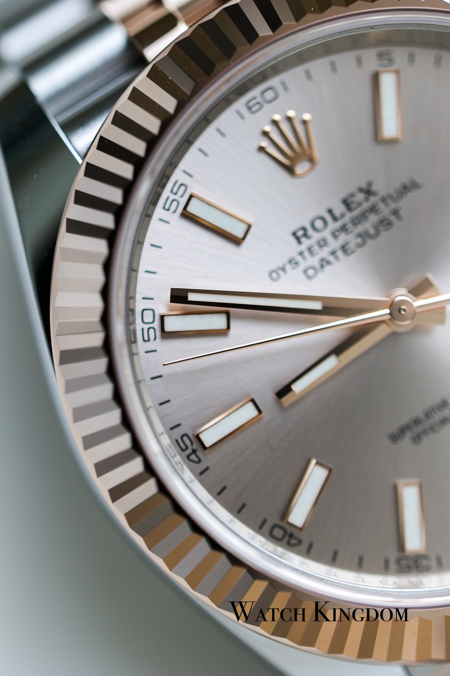2023 Rolex Datejust 41 Sundust Dial Fluted Jubilee Two Tone Rose Gold