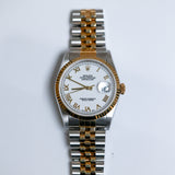 1998 Rolex Datejust 36 White Roman Numerals Dial Two Tone YG Ref. 16233 A001912