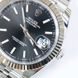 2026 Rolex Datejust 41 Black Index Fluted Jubilee Ref. 126334 A001649
