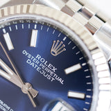 2025 Rolex Datejust 36 Blue Dial Ref. 126234