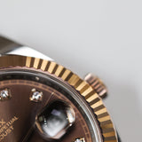 2026 Rolex Datejust 41 Chocolate Diamonds Dial Fluted Jubilee 2T RG Ref. 126331 A001521