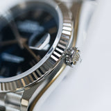 2026 Rolex Datejust 36 Blue Roman Numerals Fluted Jubilee Ref. 126234 A001586