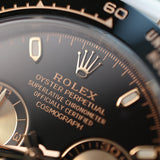 2017 Rolex Daytona Black Dial Rose Gold Oyster Flex Ref. 116515LN B00287