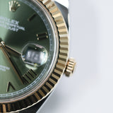 2026 Rolex Datejust 41 Two Tone Green Roman Dial Ref. 126333 A001757