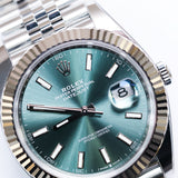 2023 Rolex Datejust 41 Mint Green   Dial Ref. 126334