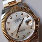 2020 Rolex Datejust 41 MOP Diamonds Dial Two Tone YG Ref. 126333 B00314