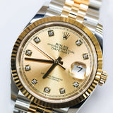 2025 Rolex Datejust 36 Champagne Diamond Dial Ref. 126233 B00067