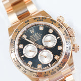 2025 Rolex Daytona Rose gold Black Diamonds Dial Ref. 126505 A001275